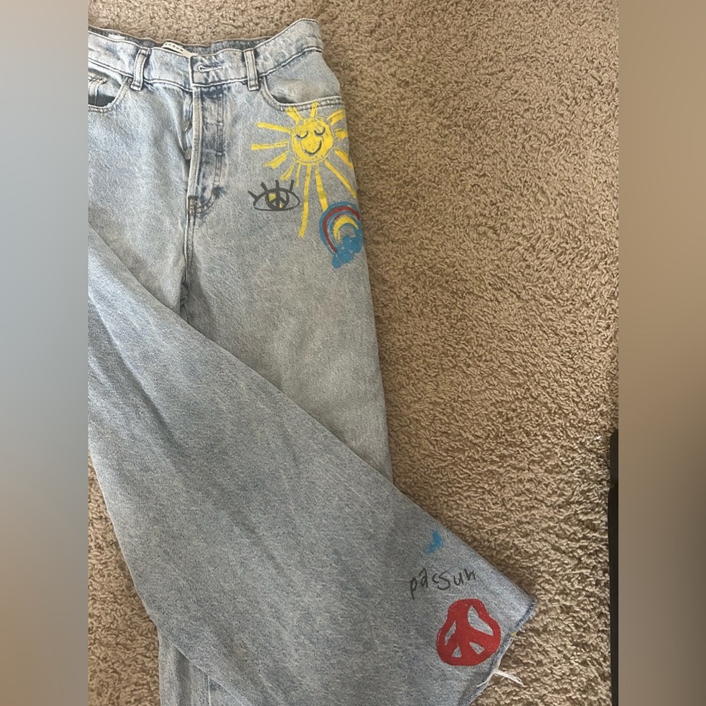 Pacsun Doodle High Waisted Jeans